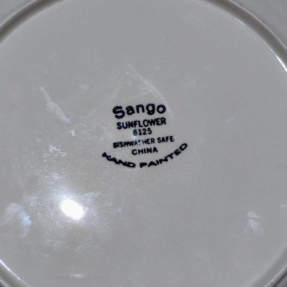 Sango Hand Painted Sunflower Serving Plate 12